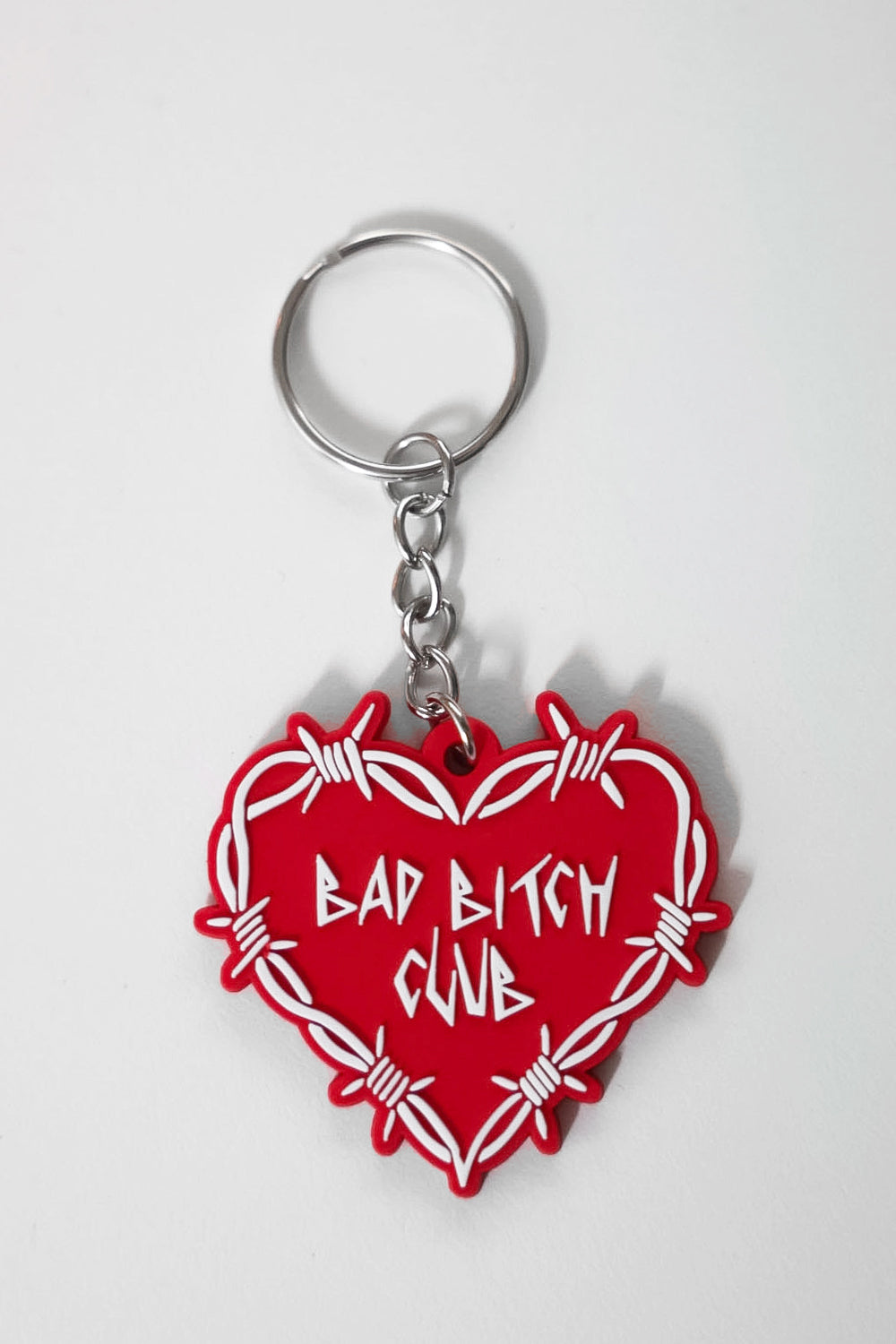 BAD BITCH CLUB KEYRING RED