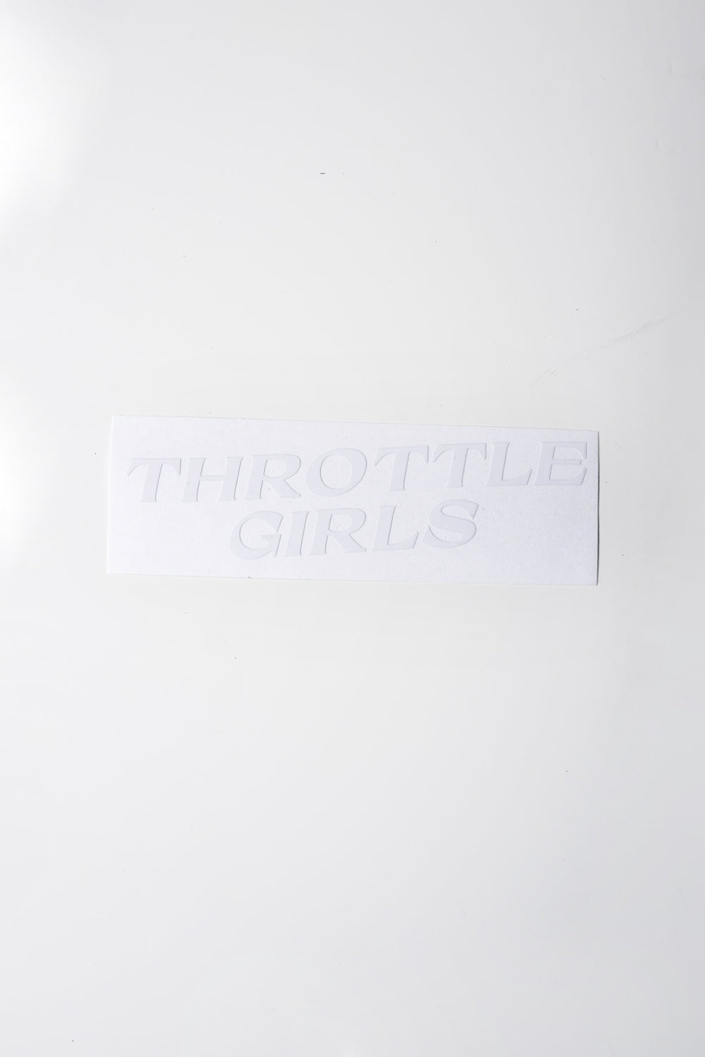 THROTTLE GIRLS CUT OUT STICKER SMALL