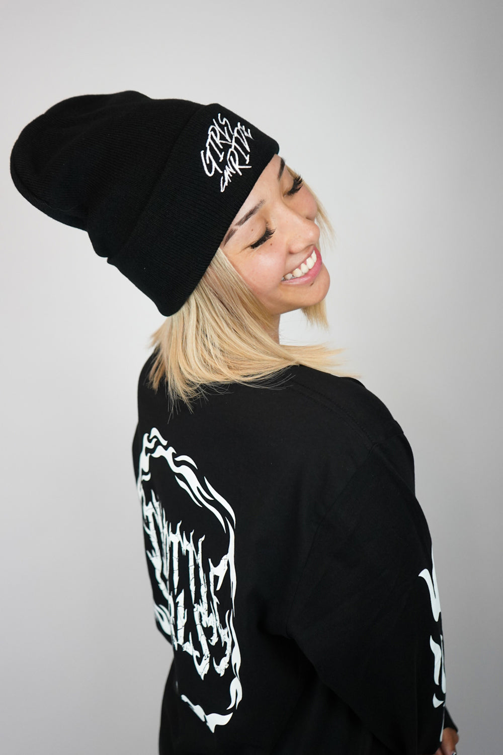 BLACK GCR BEANIE
