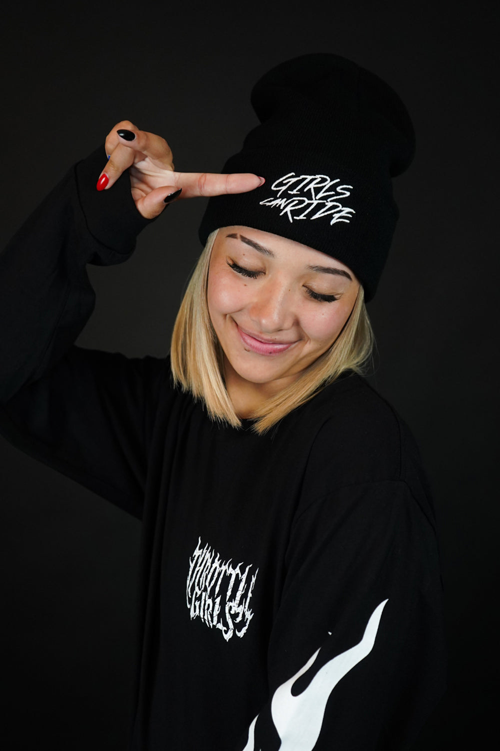 BLACK GCR BEANIE