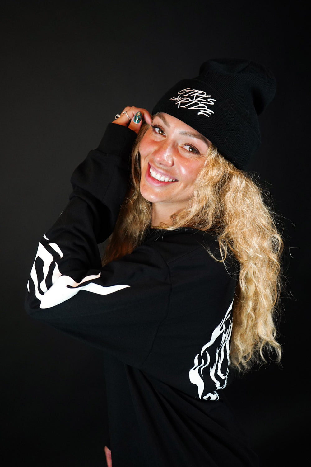 BLACK GCR BEANIE