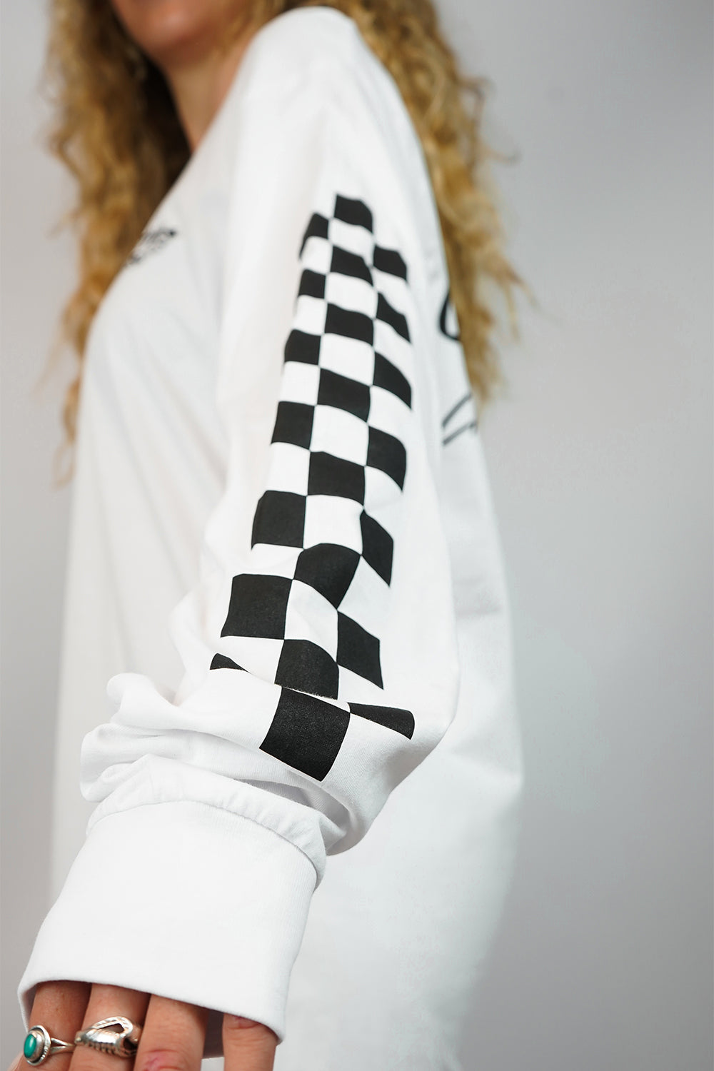 GCR CHECKERED LS TEE