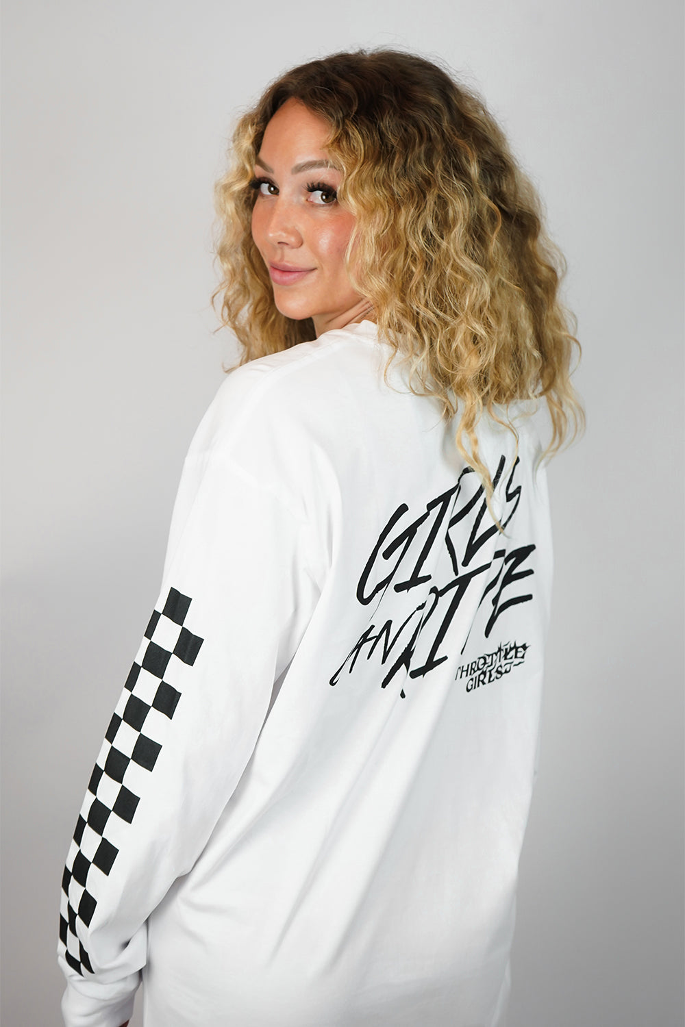 GCR CHECKERED LS TEE