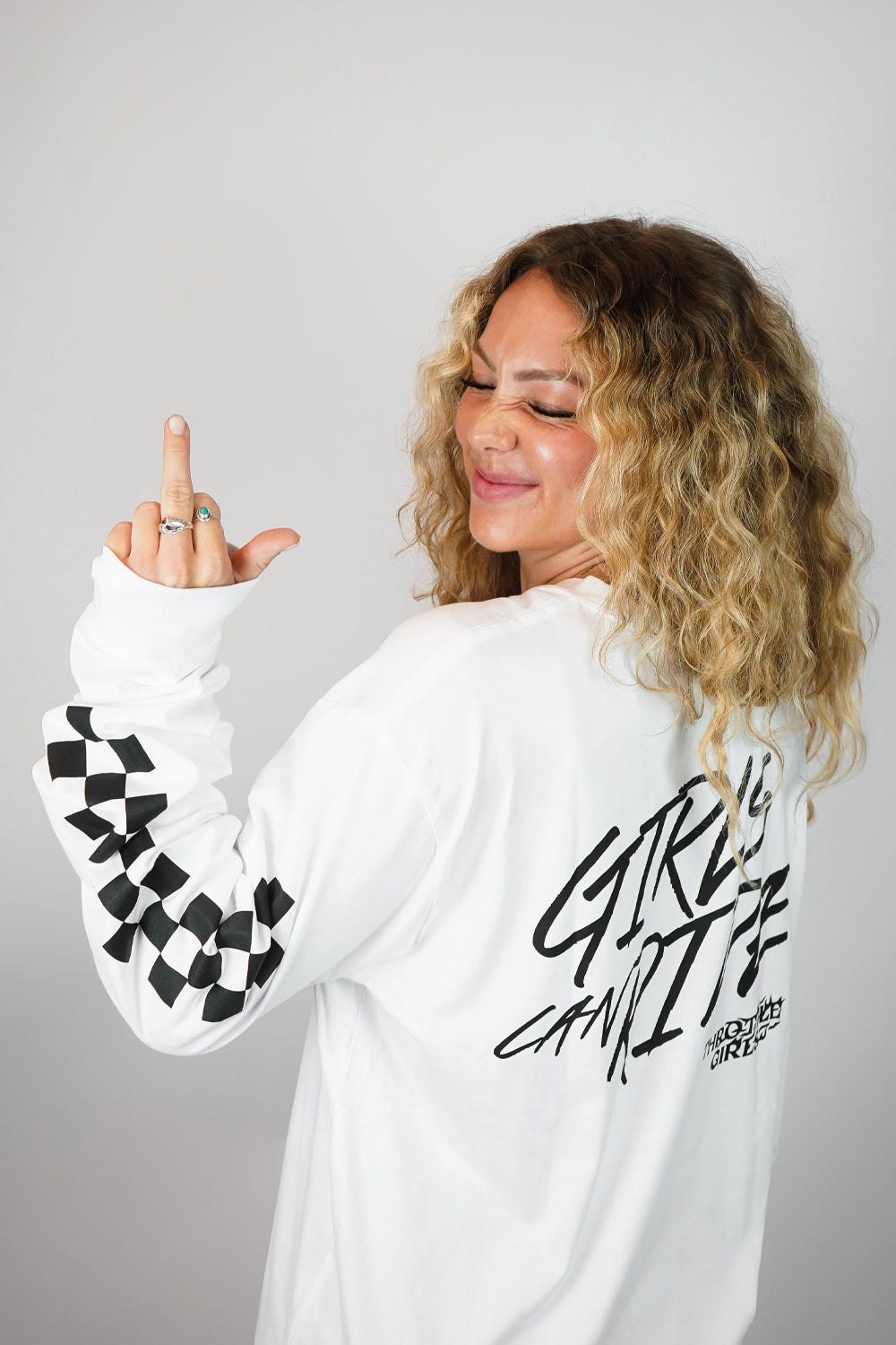 GCR CHECKERED LS TEE