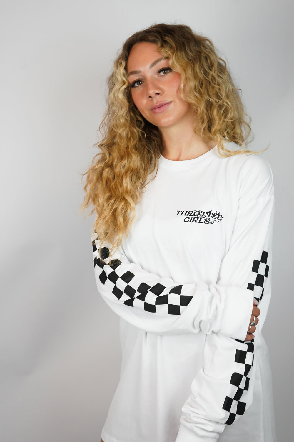 GCR CHECKERED LS TEE