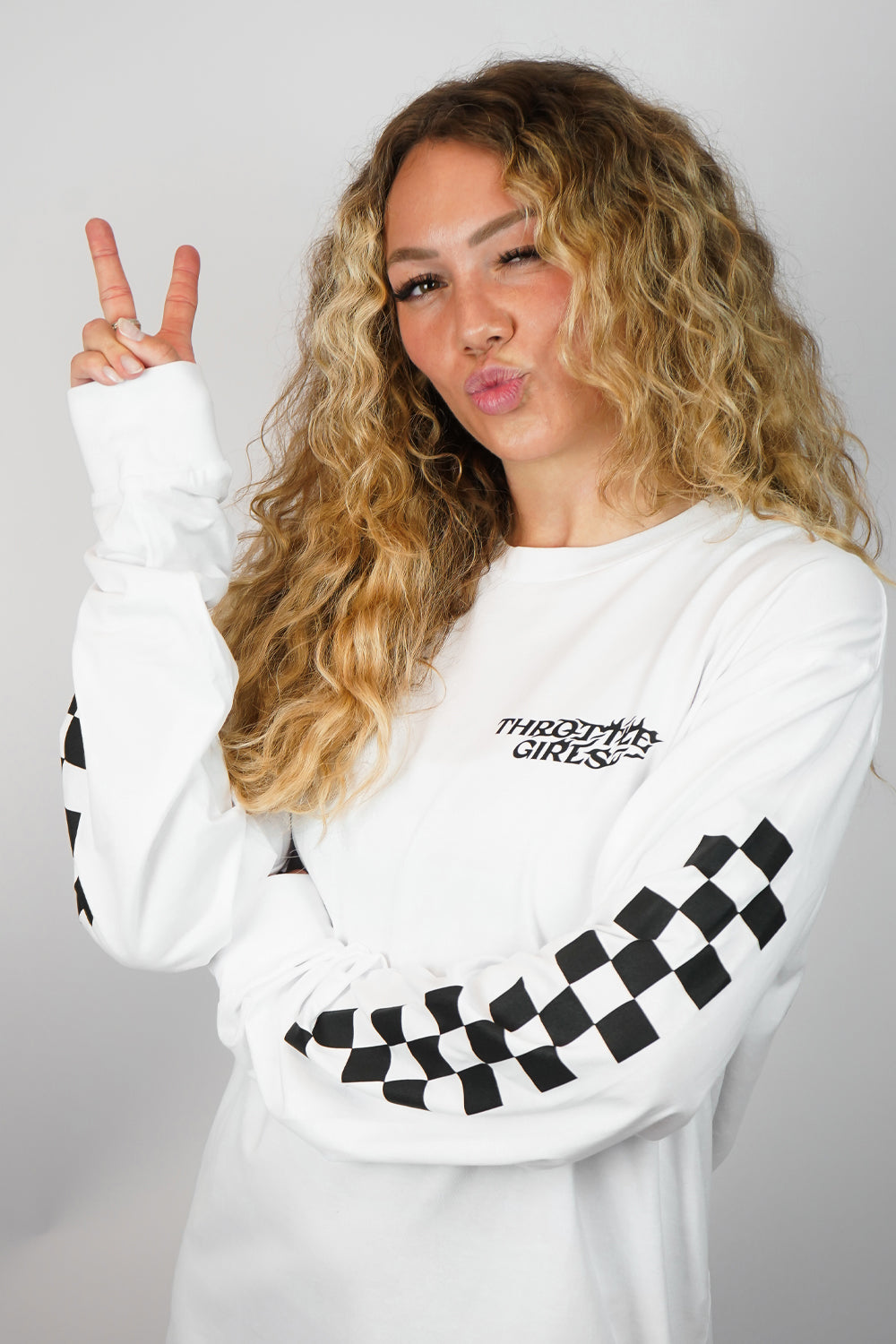 GCR CHECKERED LS TEE