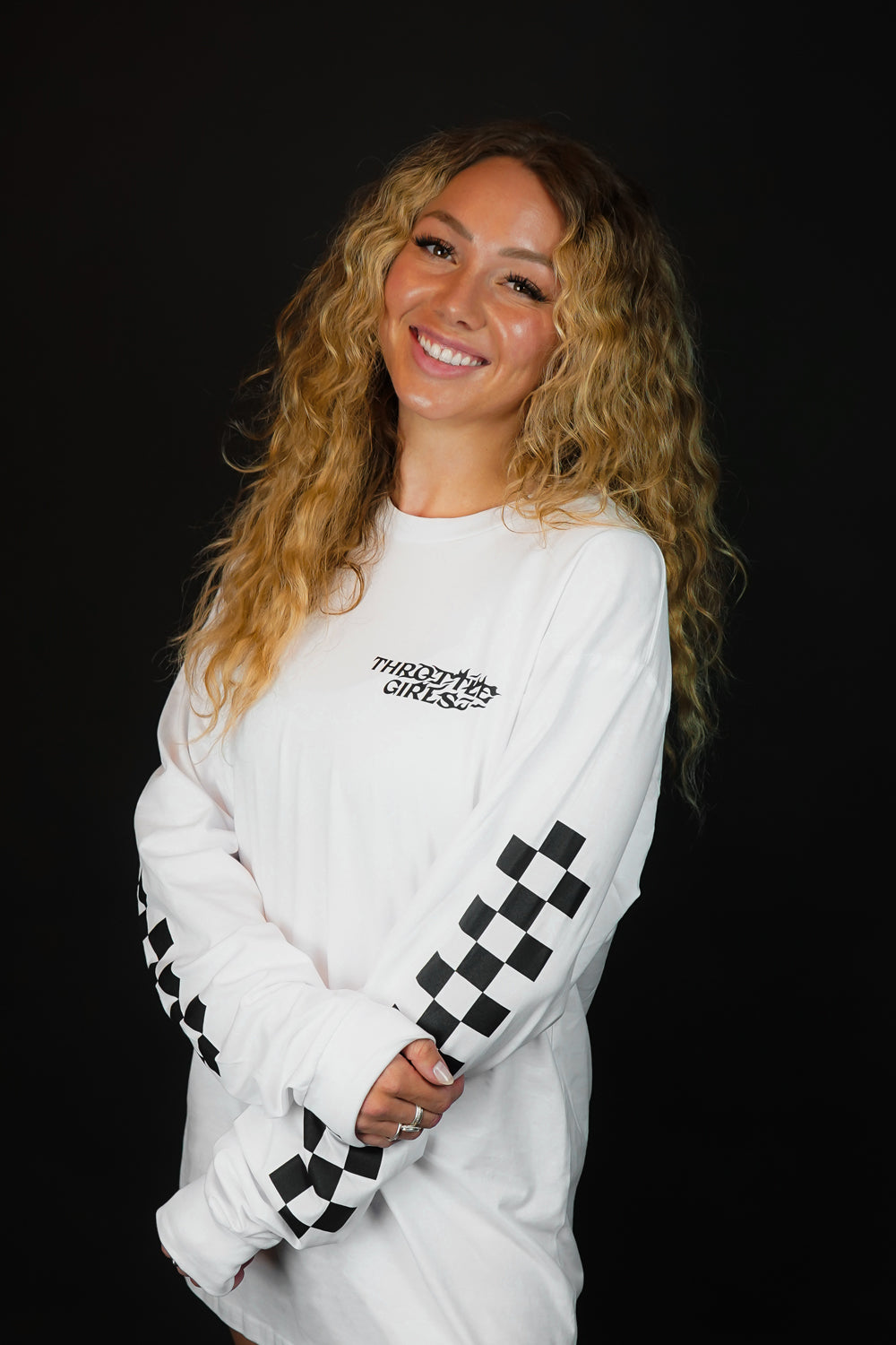 GCR CHECKERED LS TEE