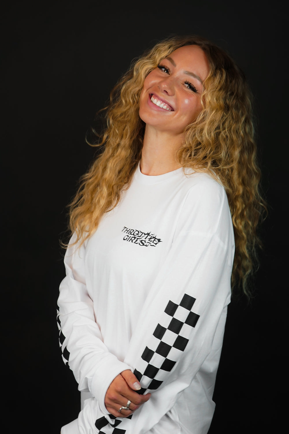 GCR CHECKERED LS TEE