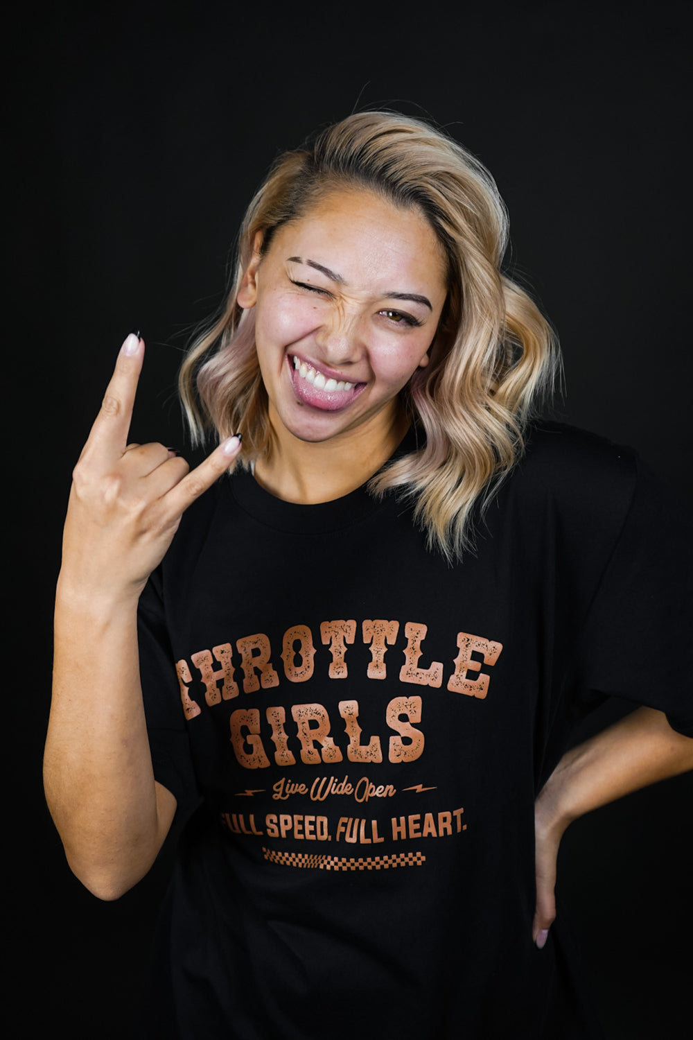 WESTERN TEE - BROWN PRINT