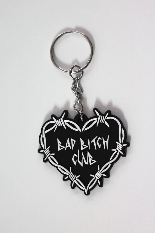 BAD BITCH CLUB KEYRING BLACK