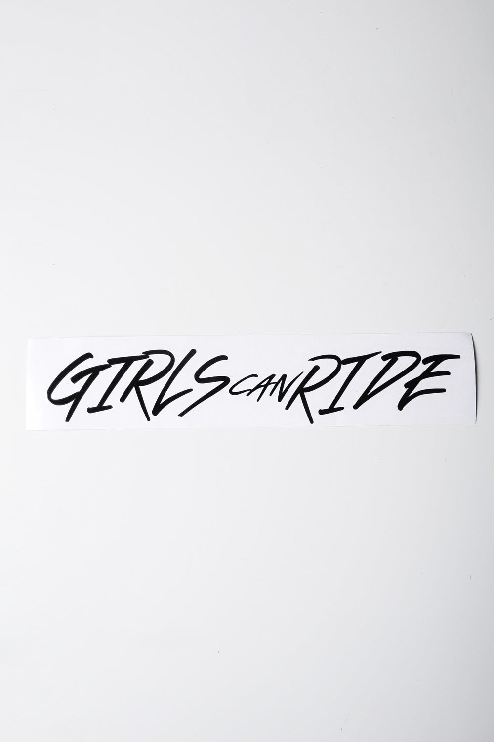 GIRLS CAN RIDE CUT OUT STICKER LARGE