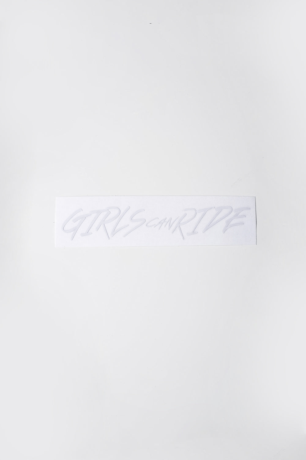 GIRLS CAN RIDE CUT OUT STICKER SMALL