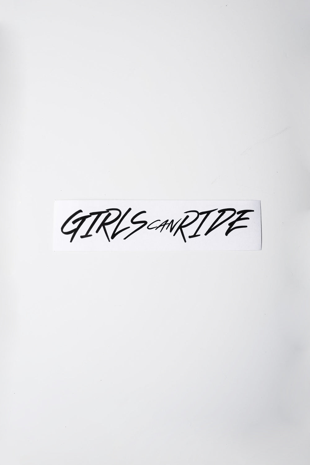 GIRLS CAN RIDE CUT OUT STICKER SMALL