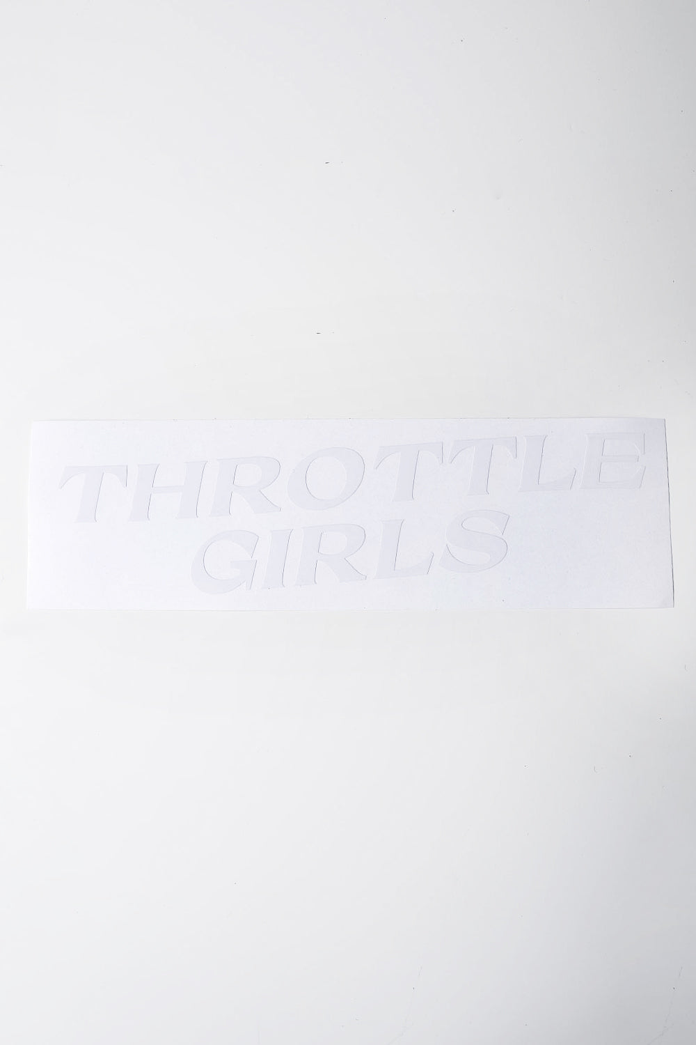 THROTTLE GIRLS CUT OUT STICKER LARGE