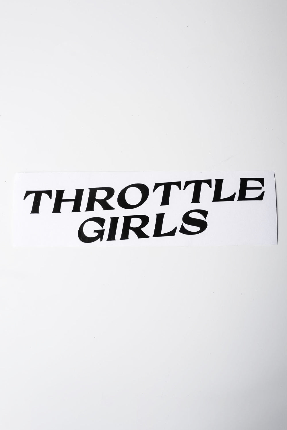 THROTTLE GIRLS CUT OUT STICKER LARGE