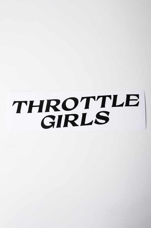 THROTTLE GIRLS CUT OUT STICKER LARGE