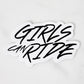 LARGE GIRLS CAN RIDE STICKER SLAPPERS