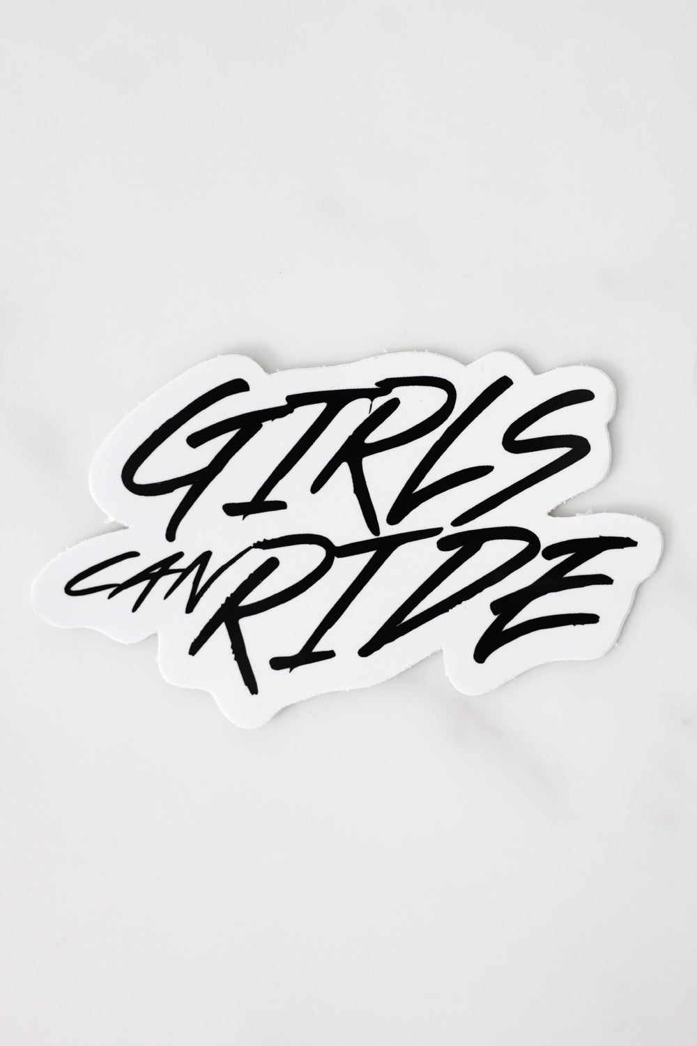 LARGE GIRLS CAN RIDE STICKER SLAPPERS