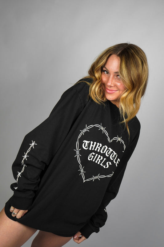 BARBED HEART LS TEE