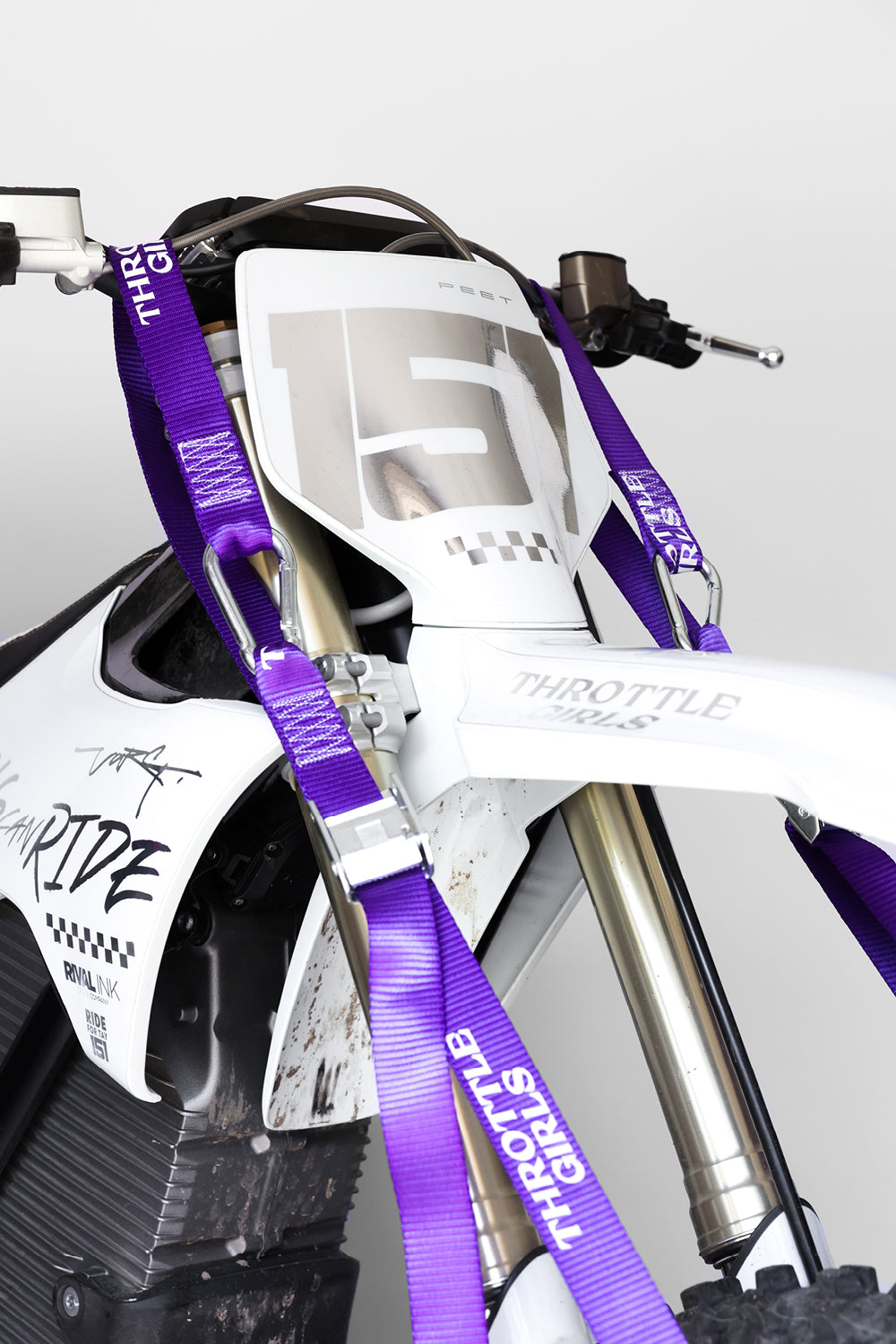 PURPLE MOTO TIE DOWNS