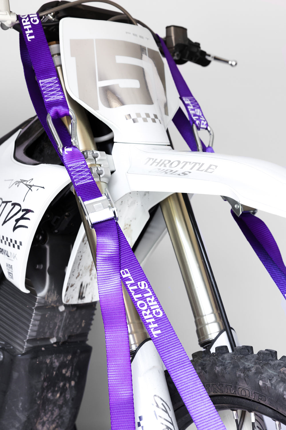 PURPLE MOTO TIE DOWNS