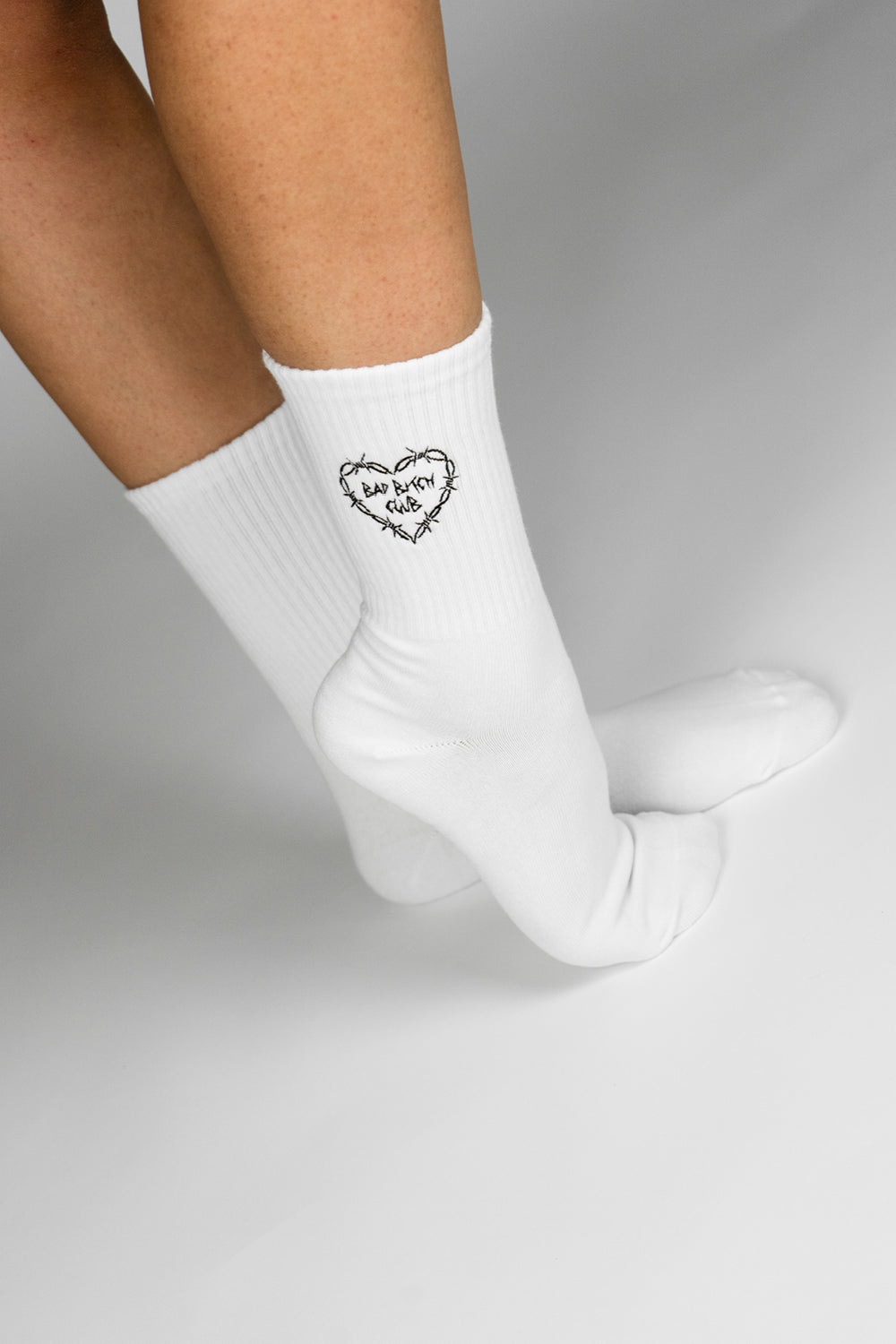 BAD BITCH CLUB SOCKS WHITE
