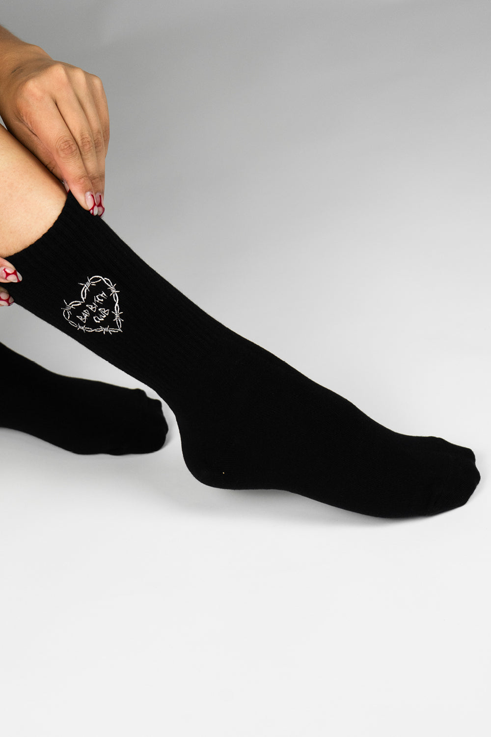 BAD BITCH CLUB SOCKS BLACK