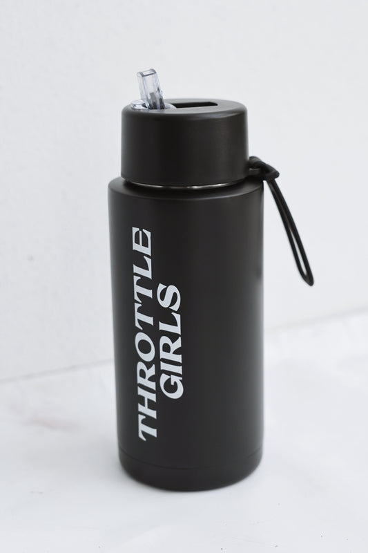 BLACK CERAMIC 1L DRINK BOTTLE