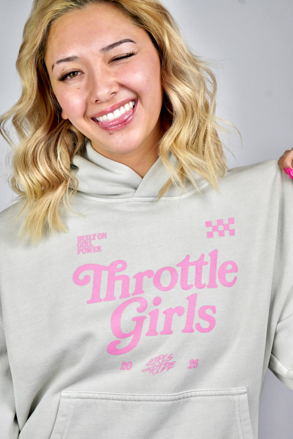 GIRL POWER HOODIE CREAM