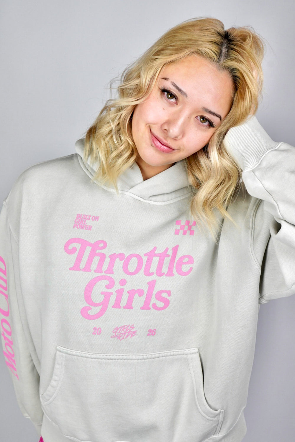 GIRL POWER HOODIE CREAM