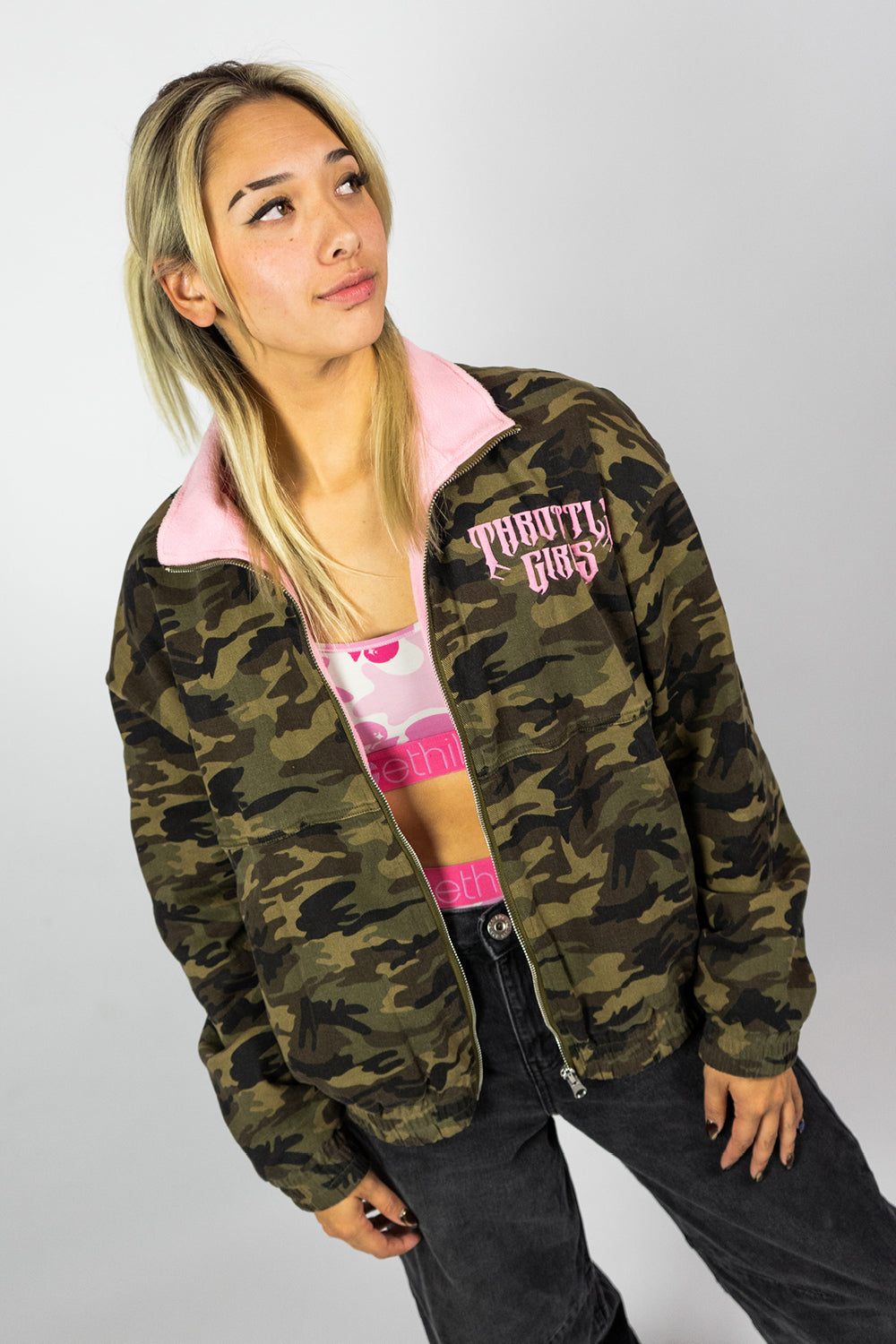 CAMO PINK REVERSIBLE JACKET