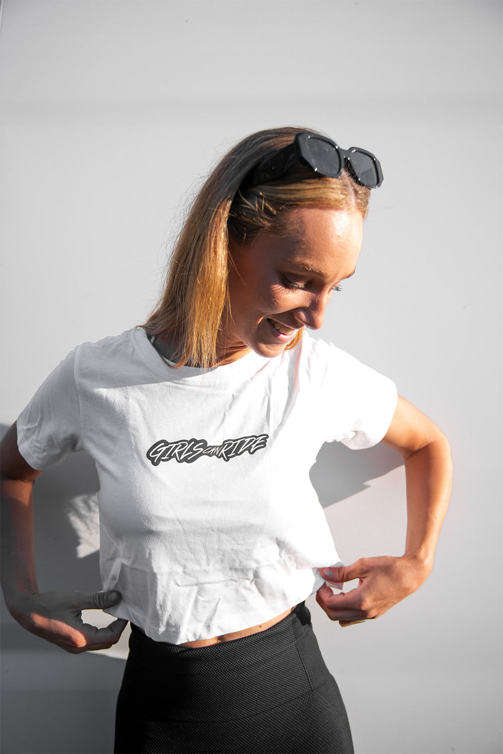 GCR CROP TEE WHITE