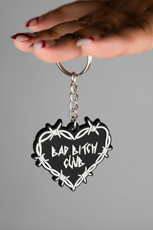 BAD BITCH CLUB KEYRING BLACK