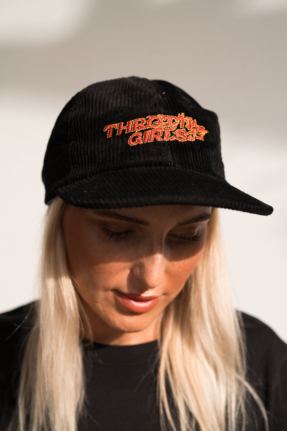 FLAME CORDUROY HAT BLACK