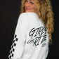 GCR CHECKERED LS TEE