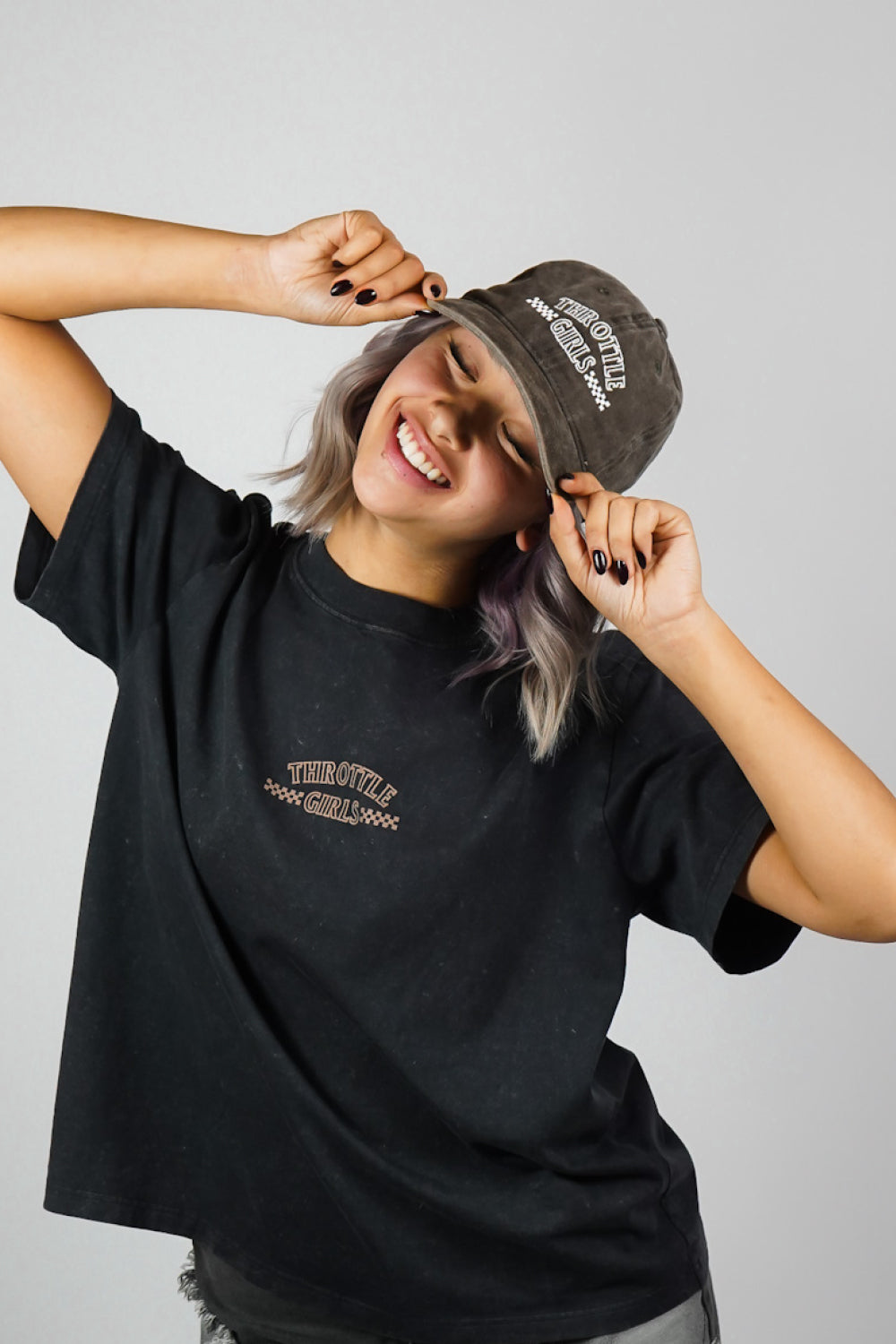 CHASING CHECKERS CAP BROWN