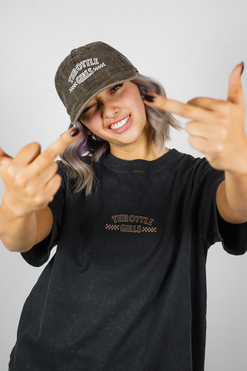 CHASING CHECKERS CAP BROWN