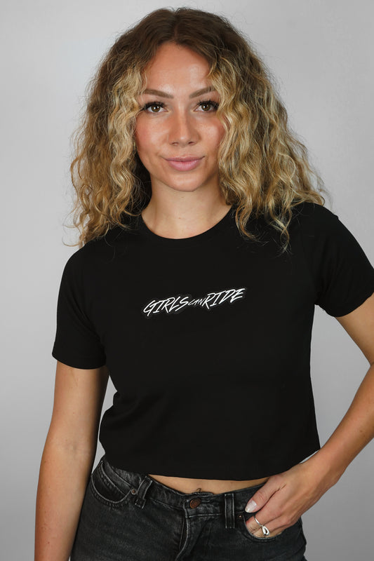 GCR CROP TEE BLACK