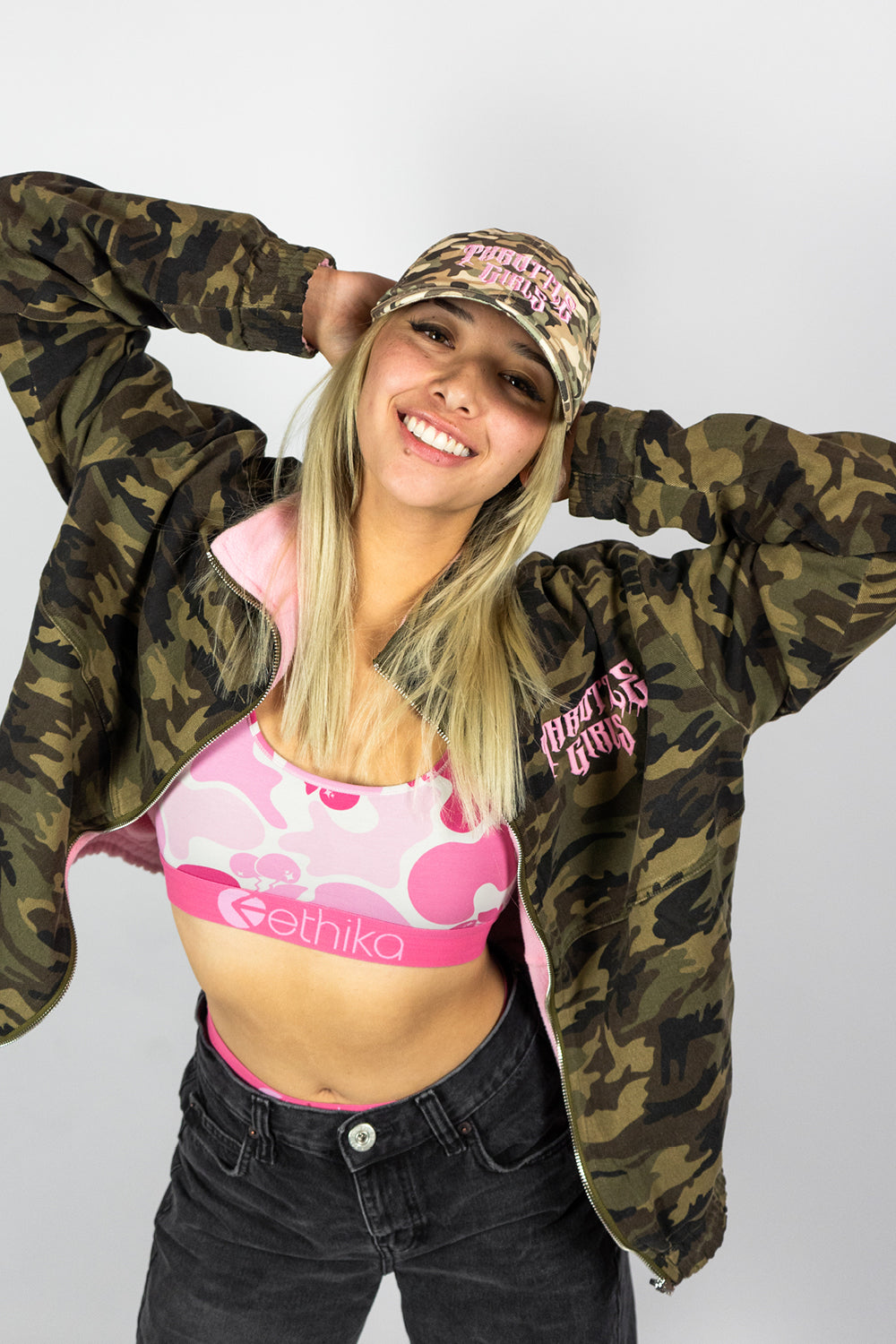 CAMO PINK REVERSIBLE JACKET