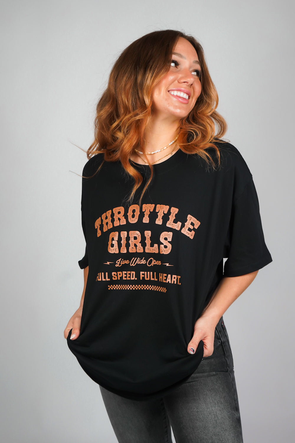 WESTERN TEE - BROWN PRINT