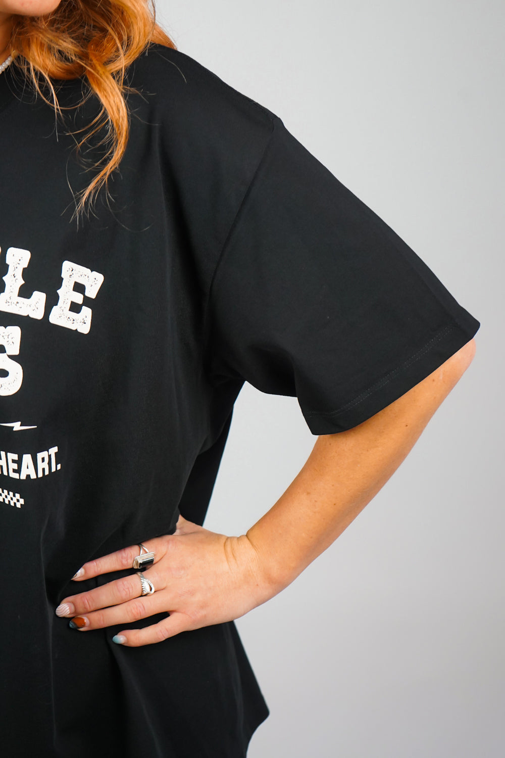 WESTERN TEE - CREAM PRINT