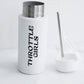 WHITE CERAMIC 1L DRINK BOTTLE