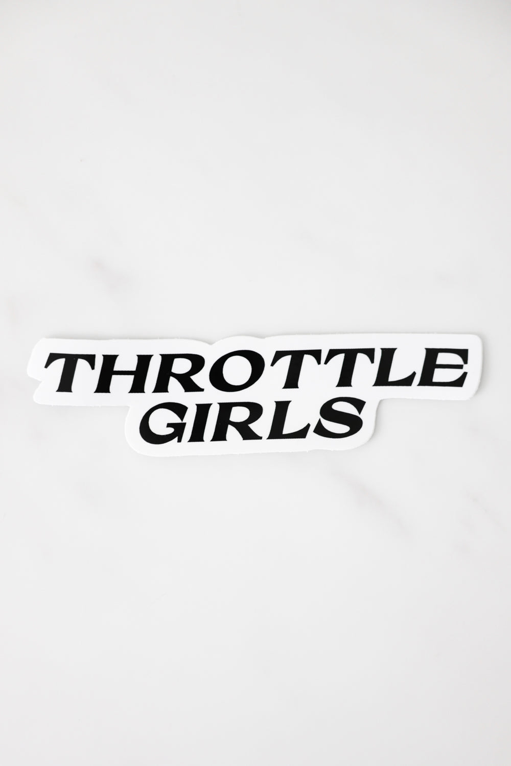 LARGE THROTTLE GIRLS STICKER SLAPPER