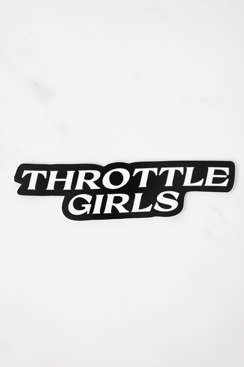 LARGE THROTTLE GIRLS STICKER SLAPPER